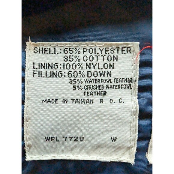 VTG 70's Campus RARE Winter Vest Down/Feather Filling Mens L Retro - Picture 5 of 7